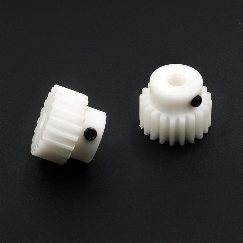 POM Nylon Gear 1 Module 20 tooth Plastic Gear Bore 5mm