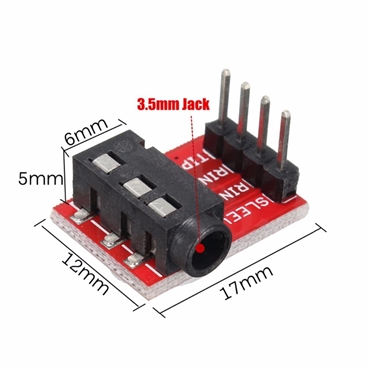 TRRS 3.5mm Jack Breakout Board Headset Stereo Socket Plate Extension Module