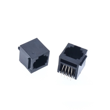 Black RJ45 8P8C 180° Vertical Network Modular Connector LAN Ethernet for PCB [10pcs Pack]