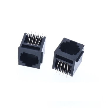 Black RJ45 8P8C 180° Vertical Network Modular Connector LAN Ethernet for PCB [10pcs Pack]