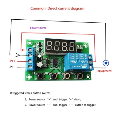 0~999 Seconds Adjustable Timer Relay Module