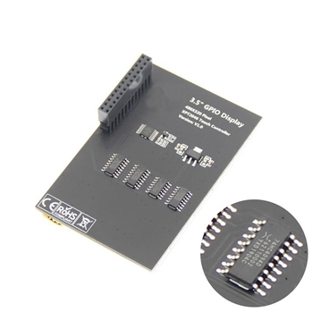 3.5 inch GPIO display with Touch Panel Support 125MHz SPI Input for Raspberry Pi