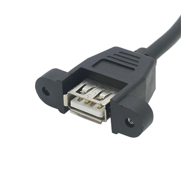 USB 2.0 Type A Female to PH2.0 Molded Panel Mount Extension Cable