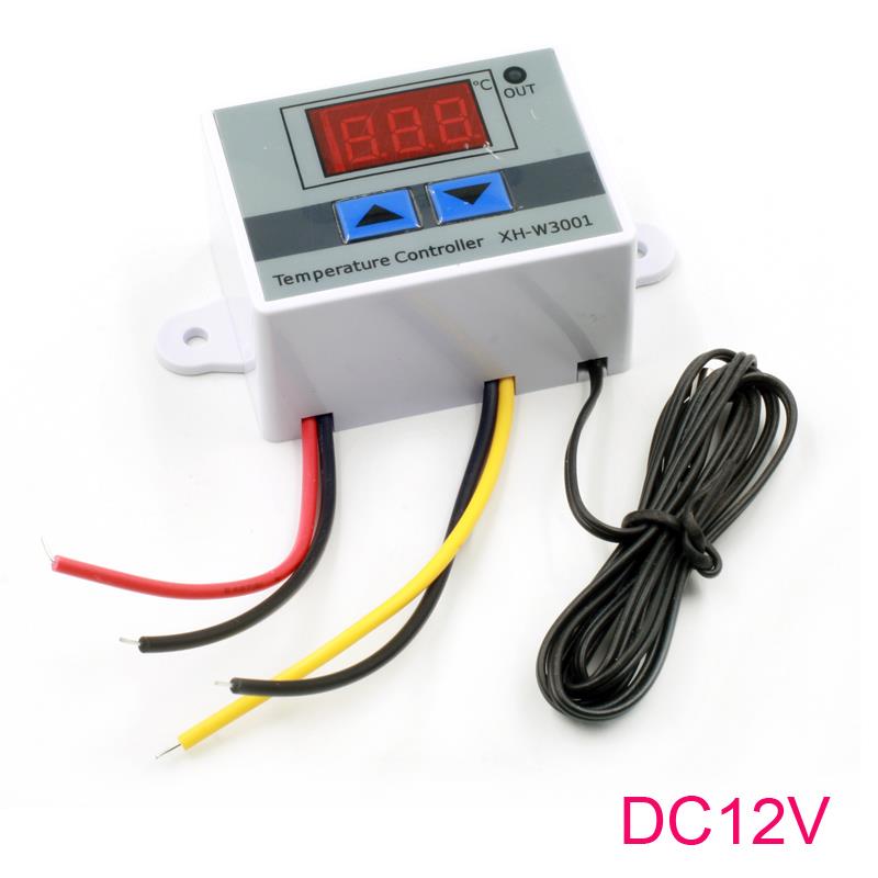 XH-W3001 DC12V Digital Temperature Thermostat Control Switch