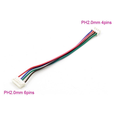 10cm Stepper Motor PH2.0 6pin to 4pin cable