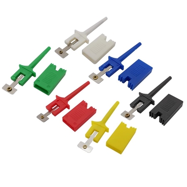 6 Colors Mini SMD IC Test Hook Clip Grabbers Probe for Electronic Experiment [10pcs Pack]