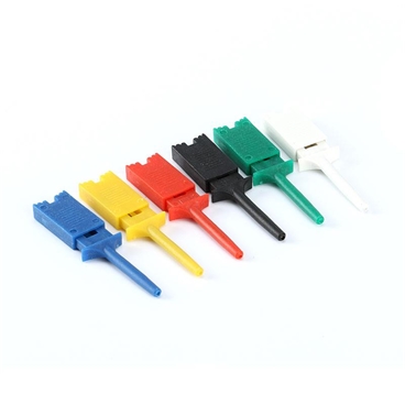 6 Colors Mini SMD IC Test Hook Clip Grabbers Probe for Electronic Experiment [10pcs Pack]