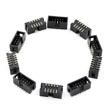 SMT 10pin 2.54mm pitch MALE SOCKET straight idc box headers [10pcs Pack]