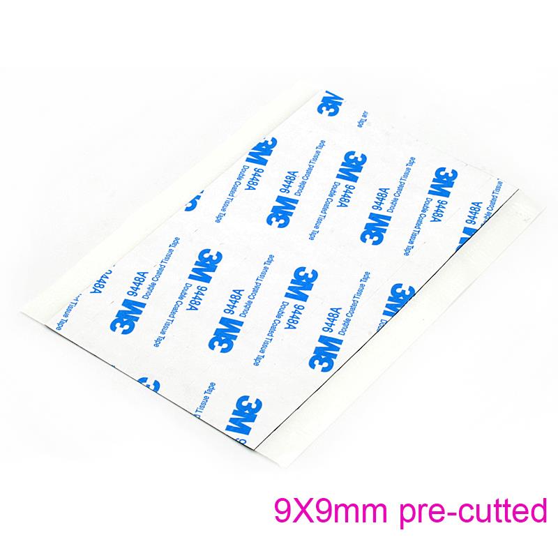 9X9mm pre-cutted 3M double adhesive tape [112pcs per sheet]
