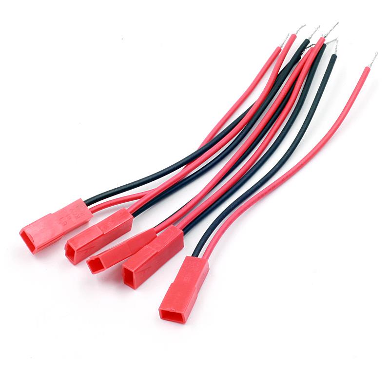 2 Pin Connector Female JST Plug Cable 22 AWG Wire For RC Battery Helicopter DIY [5pcs Pack]