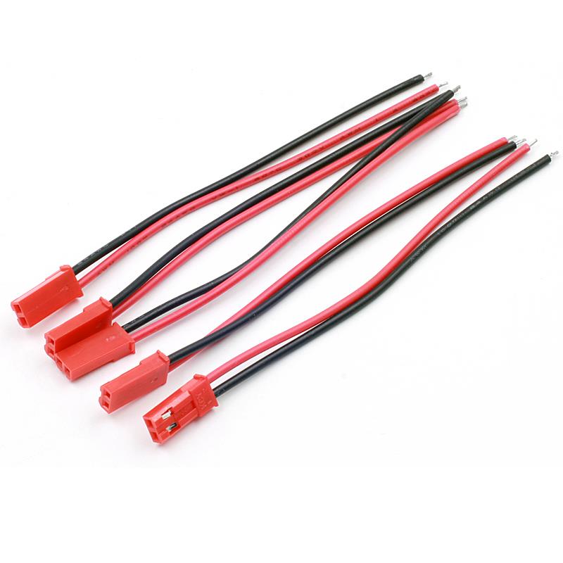 2 Pin Connector Male JST Plug Cable 22 AWG Wire For RC Battery Helicopter DIY [5pcs Pack]