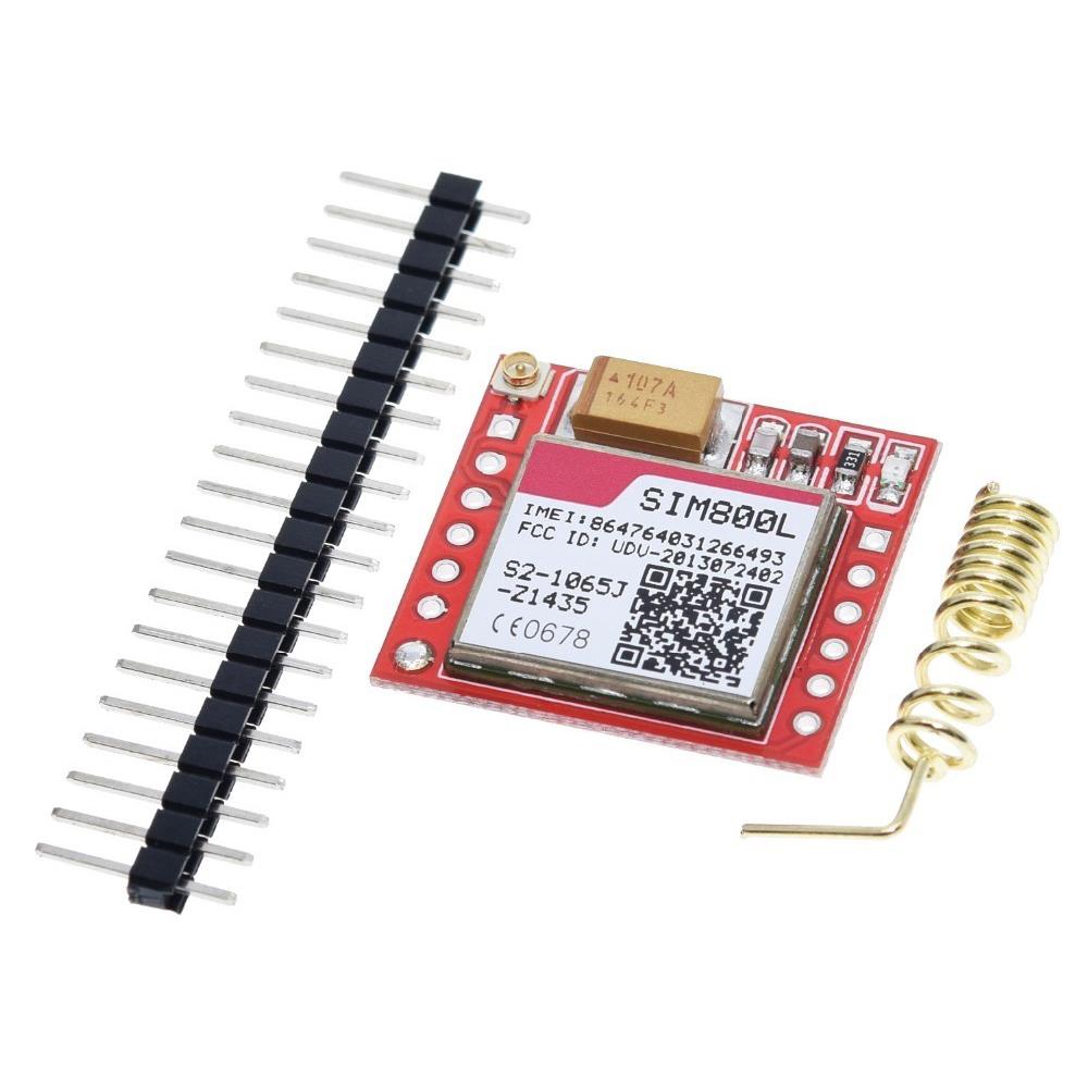 Mini Smallest SIM800L GPRS GSM Module MicroSIM Card Core Wireless Board Quad-band TTL Serial Port With Antenna Diy