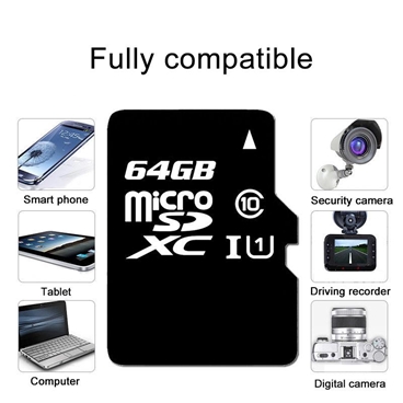 64GB TF Card C10 TransFlash Card Micro with SD adatper
