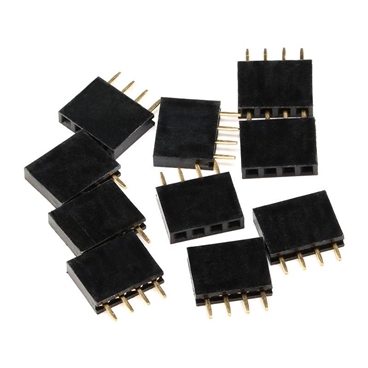 1X4Pin 2.54mm Female Pin Header [10pcs Pack]