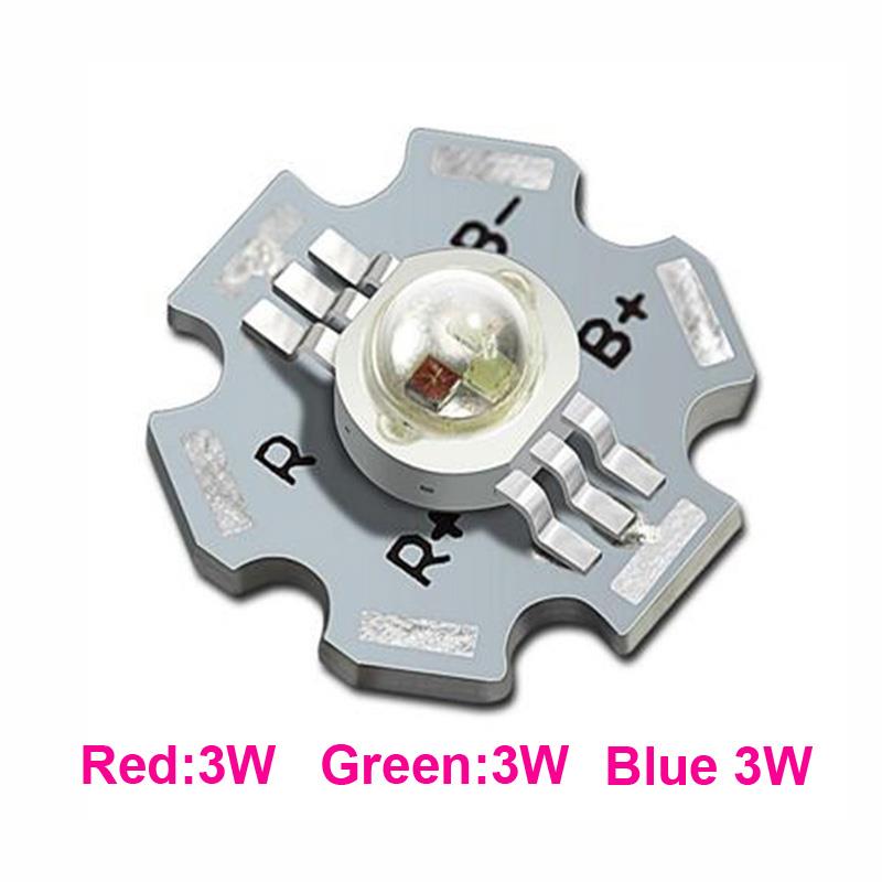 3W LED RGB high power LED with alloy PCB