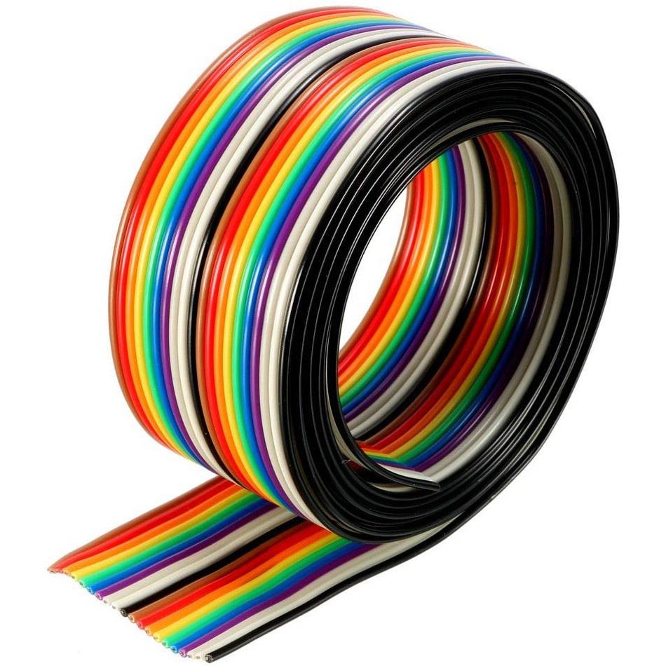 20Pins Jumper Wire Ribbon Flat Cable 1.27mm Pitch [1 Meter]