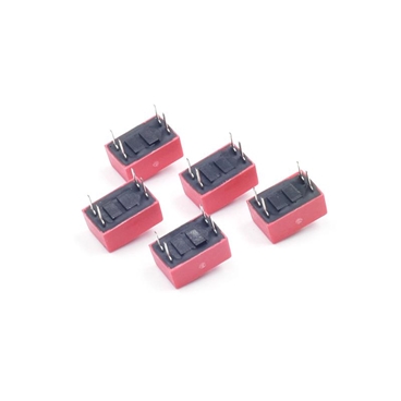 Slide Type Switch Module 2.54mm 2 Position Way DIP Red
