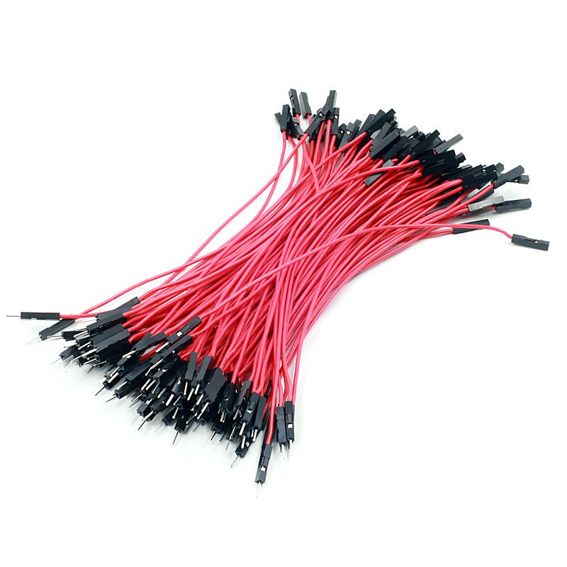 15cm Male To Female RED Dupont Jumper [100pcs Pack]