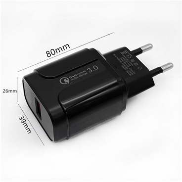 Quick Charge QC3.0 18W European Wall Plug Charger