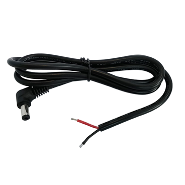 90° bend DC Jack 5.5X2.1mm Power Cable [1 meter]