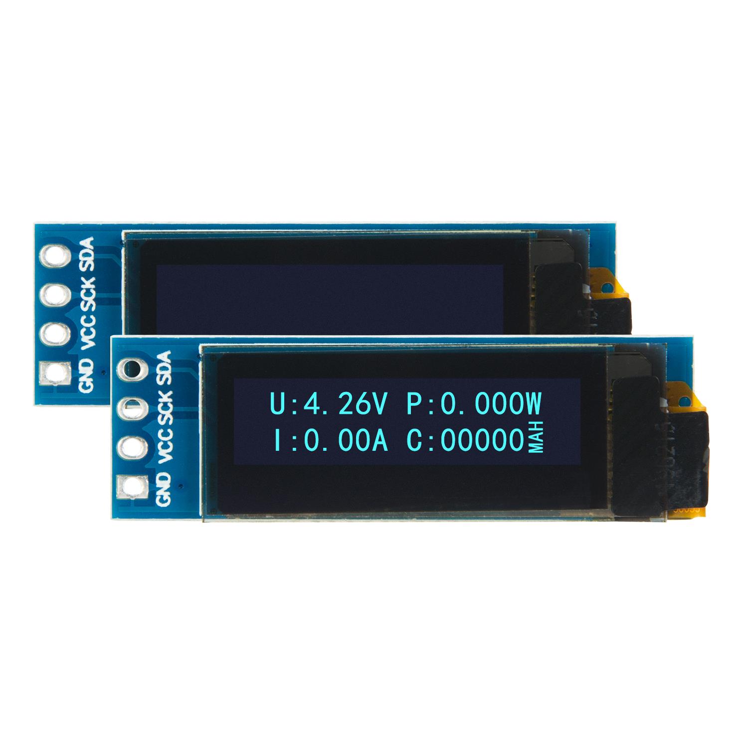 0.91 Inch 128x32 Blue I2C OLED Display Module