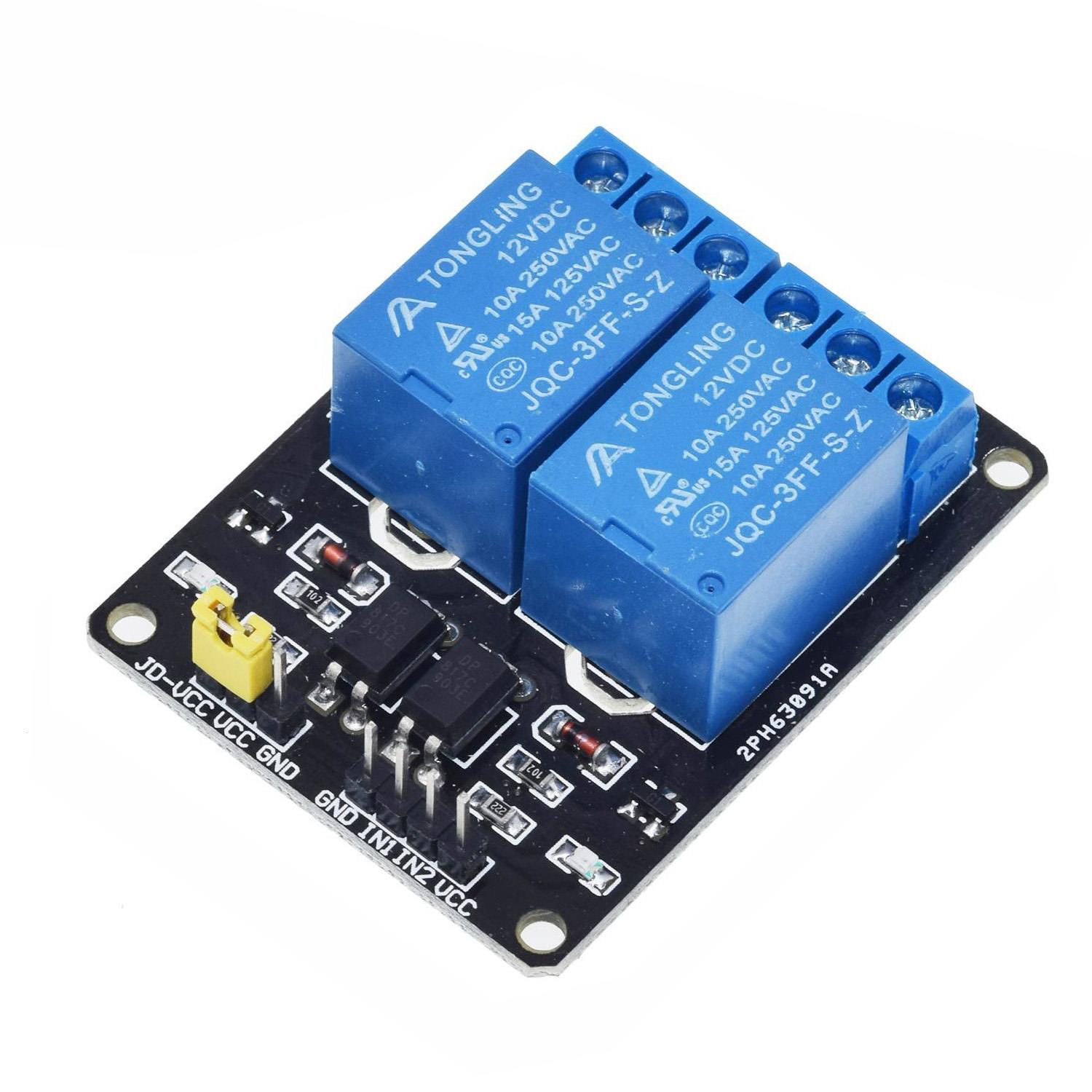 2 Channel 12V Relay Module [Low level trigger]