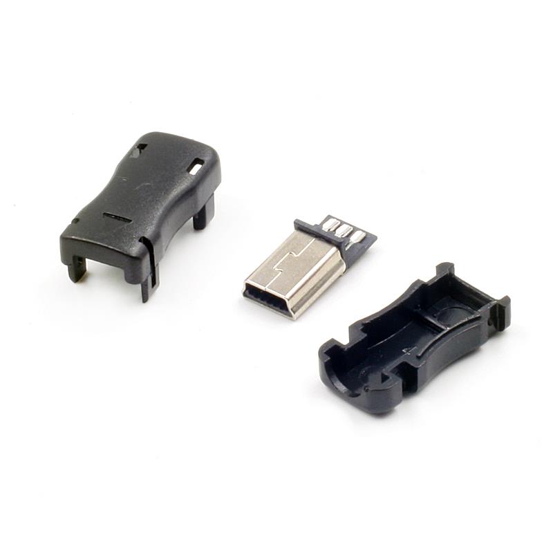 Mini USB 5 Pin Male Plug Socket Connector [5sets Pack]