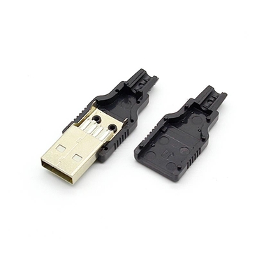 USB A type Male Plug Connector [5sets Pack]