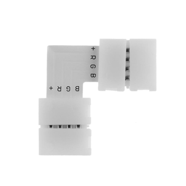 4Pin 10mm L Shape Led Connector for RGB LED Light Strip