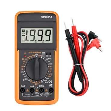 DT9205A AC/DC LCD Display Professional Multimeter