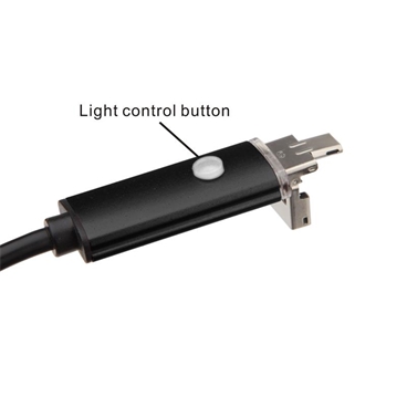 USB Borescope Endoscope Inspection Camera - 5M/16.4ft, Len Diameter 7mm, 0.3 Megapixels, 6 LED, Waterproof IP67