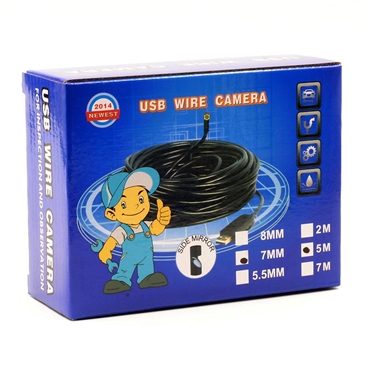 7mm Diameter Lens USB Borescope Endoscope Inspection Camera