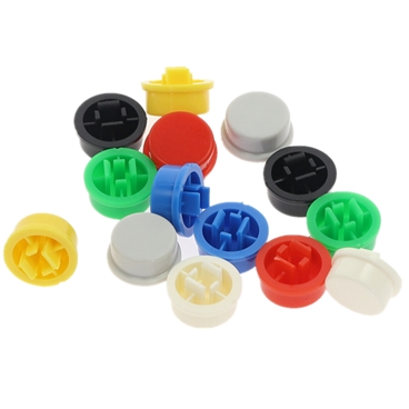 12x12x7.3MM mini Round Tactile Button Caps [100pcs Pack]