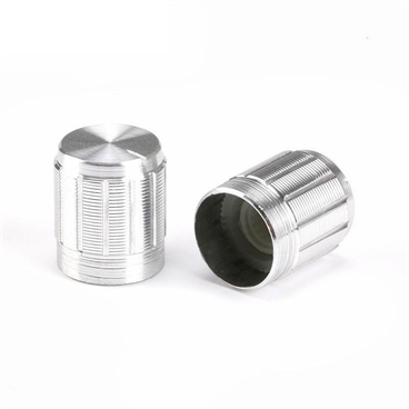 Sliver Aluminum Alloy Potentiometer Knob [2pcs Pack]