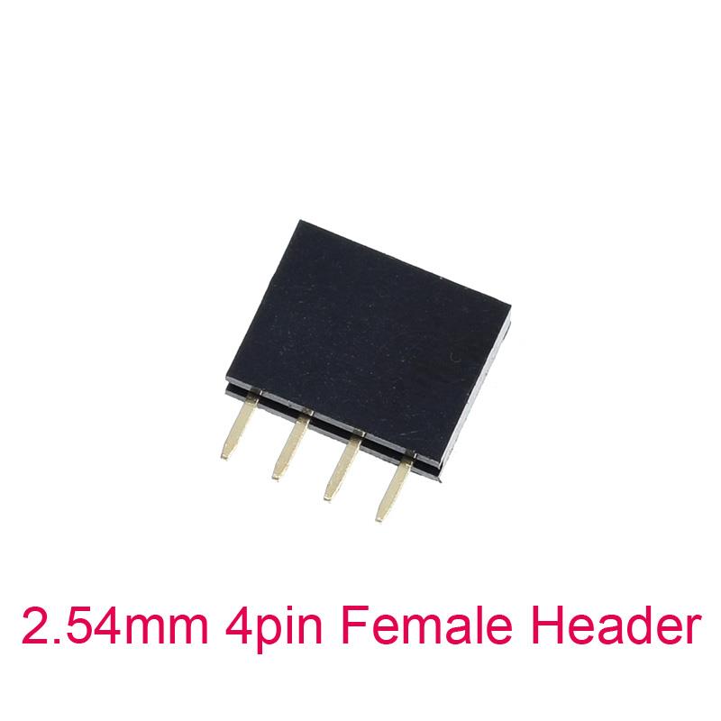1X4Pin 2.54mm Female Pin Header [10pcs Pack]