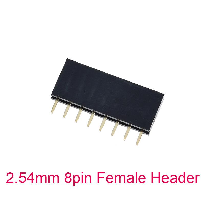 1X8Pin 2.54mm Female Pin Header [10pcs Pack]