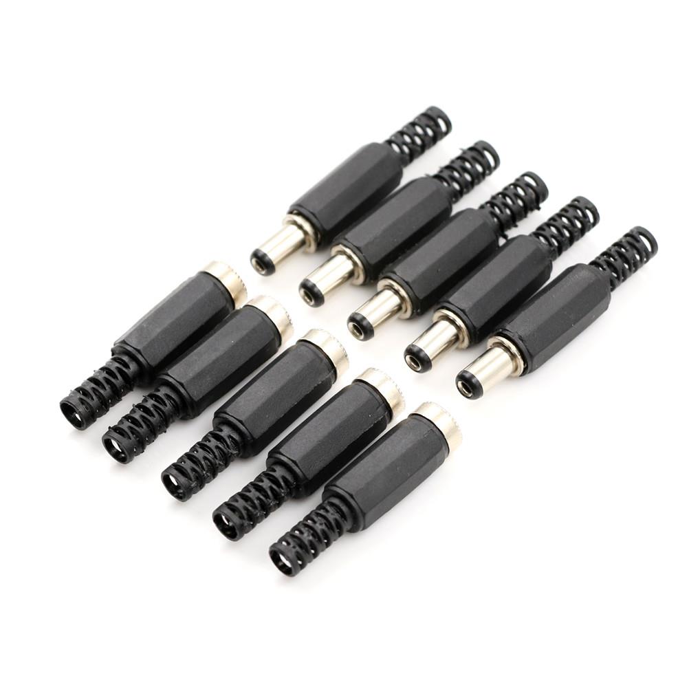 DC5.5X2.1mm Power Female and Male Plug for DIY [5sets Pack]