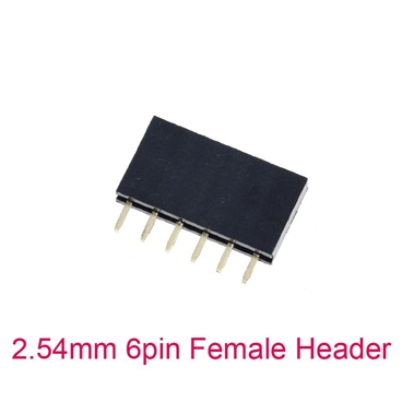 1X6Pin 2.54mm Female Pin Header [10pcs Pack]