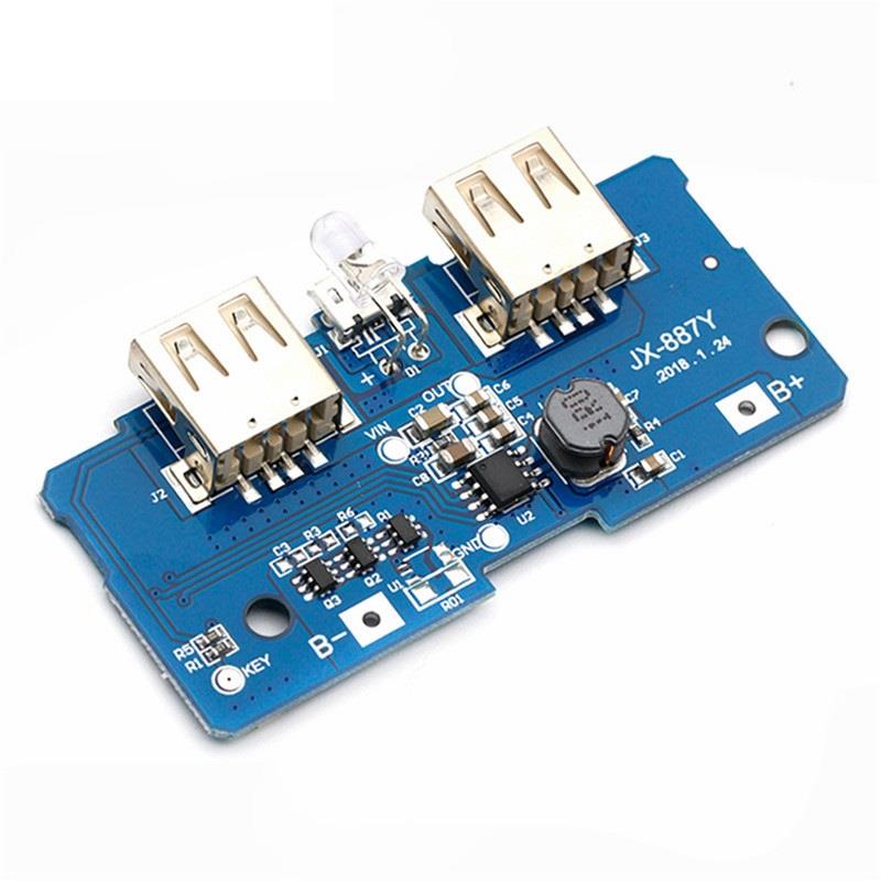 18650 Dual Micro USB 3.7V to 5V 2A Booster Module