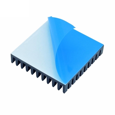 40X40X8mm black oxidation Heatsink with adhesive tape