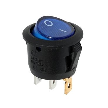 23mm Dia 3PIN SPST ON-OFF Round Rocker Switch