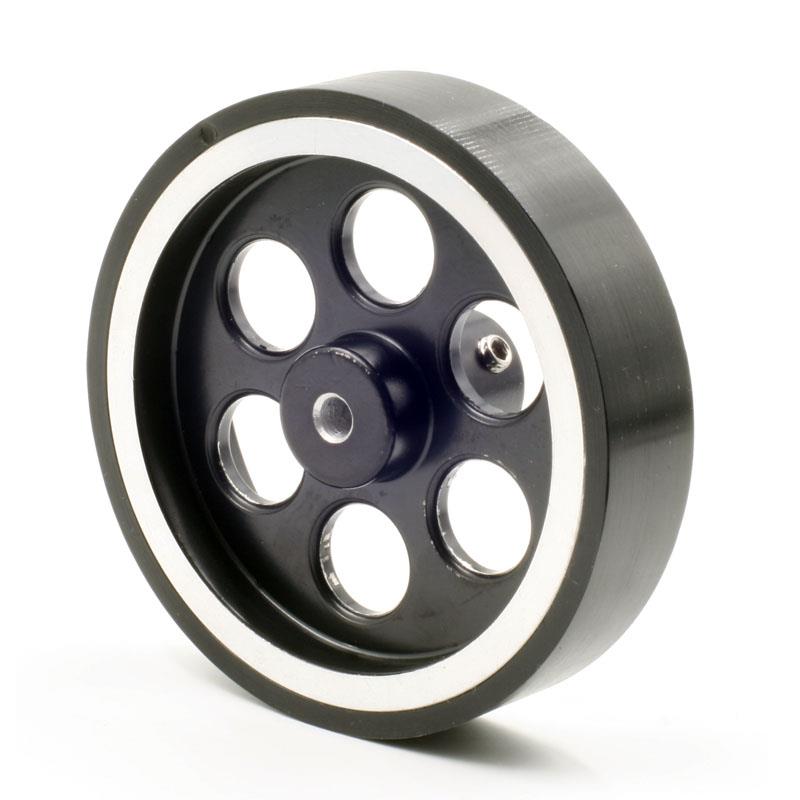 80mm Diameter Aluminum Robot wheel with 5mm Boring