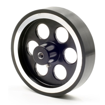 80mm Diameter Aluminum Robot wheel with 5mm Boring