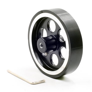 80mm Diameter Aluminum Robot wheel with 5mm Boring
