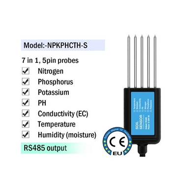 RS485 Modbus Soil Sensor - (NPKPHCTH-S)