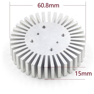 60.8x15mm Heatsink for 10W LED Lamp