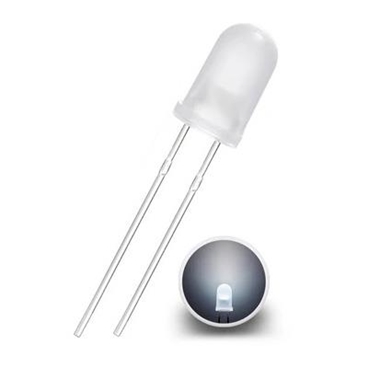 5mm White Diffuse LED Lamp