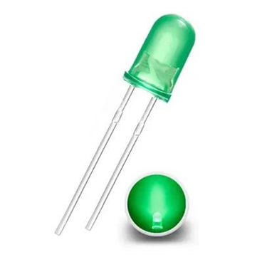 5mm Green Diffuse LED Lamp