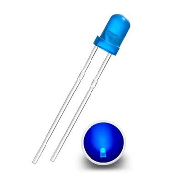 3mm LED Diode Blue Diffused Light