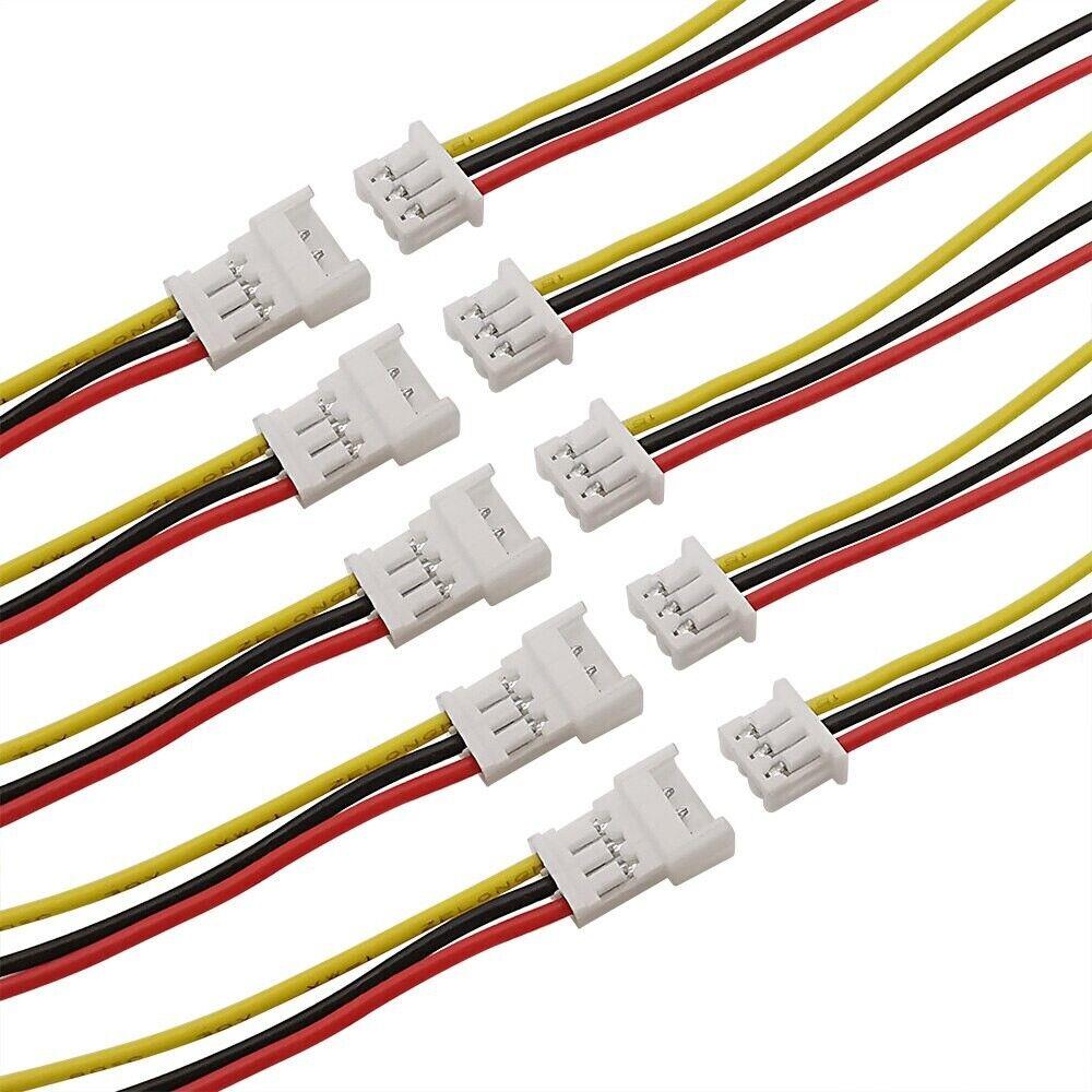 Micro JST GH 1.25mm 3pin Male Female Plug Connector cable